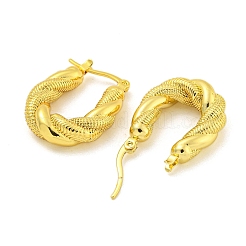 304ステンレススチールイヤリング  U字型  18KGP本金メッキ  27x19x6mm&nbsp;EJEW-R161-07G