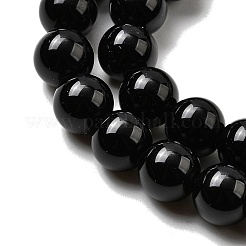 Натуральный черный обсидиан бисер пряди&nbsp;LS-G-L632-A01-8mm