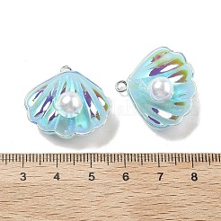 Подвески из искусственного жемчуга из смолы с переливающимся блеском&nbsp;LS-RESI-I062-01E