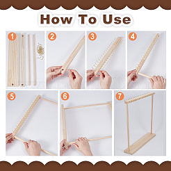 2 Stück Holzständer für Halsketten-Organizer&nbsp;NDIS-WH0016-15B-02