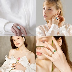 30 шт. кабошоны ручной работы в технике миллефиори-лэмпворк LAMP-SC0001-12