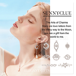 32 шт. 8 стиля сплава стразы звенья соединители&nbsp;ALRI-SC0001-13