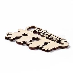 Décoration de noël plaque de porte en bois&nbsp;FIND-H030-11