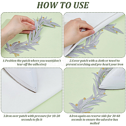 4 Paar Stickgarn-Ornament-Zubehör&nbsp;DIY-GF0012-61A