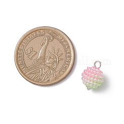 Имитация жемчуга акриловые брелоки&nbsp;PALLOY-JF04423-01