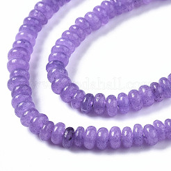 Hilos de abalorios de jade blanco natural&nbsp;G-S366-100