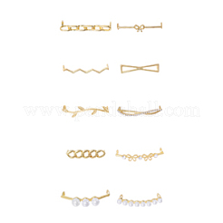 20 шт. 10 стиля пряжки для шнурков из сплава FIND-GL0001-75