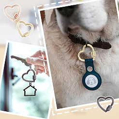 9 шт. 3-х цветные подвески-карабиновые замки из сплава&nbsp;FIND-DC0005-63