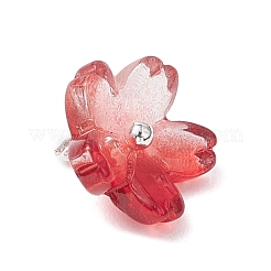 9 шт. 9-х цветные двухцветные стеклянные подвески&nbsp;PALLOY-JF04513