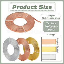 3 рулон алюминиевой проволоки 3 цветов&nbsp;AW-BC0003-41A