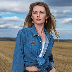 8 шт. 2 стиля вышитых звезд на ткани пришивные аппликации DIY-HY0001-90