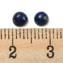 天然石ラピスラズリカボション  半円  4x2~2.5mm&nbsp;G-H309-03-42