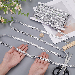 25м полиэстеровая лента с ПВХ-пайетками OCOR-WR0001-73C