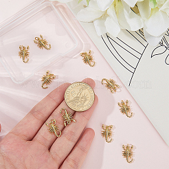 10 шт. латунные подвески в виде скорпиона&nbsp;KK-BBC0022-83