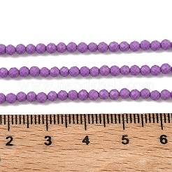 Stränge aus synthetischen Lepidolith-/violetten Glimmerperlen&nbsp;LS-G-G823-16-3mm-01