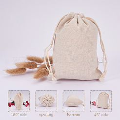 Drawstring мешки хлопка упаковка мешочки ABAG-PH0002-17