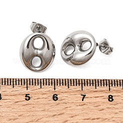 6 пара сережек-гвоздиков из нержавеющей стали 304&nbsp;EJEW-P340-02P