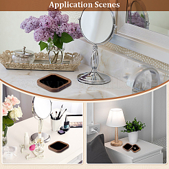 2 шт. деревянные с бархатом лотки для хранения украшений и колец&nbsp;ODIS-HY0001-05