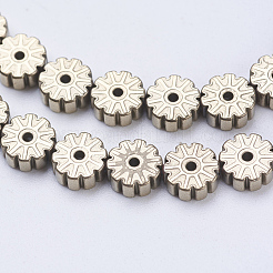 Electroplate non magnetici ematite sintetico fili di perline&nbsp;G-J383-6x2mm-A06