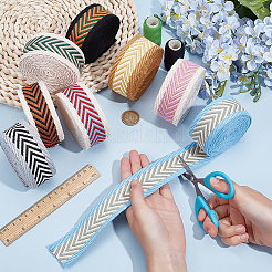 20 ярд двухцветной поликоттоновой ленты с узором «елочка»&nbsp;OCOR-PH0006-82