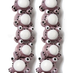 Бусы лэмпворк ручной работы LAMP-Z010-02F