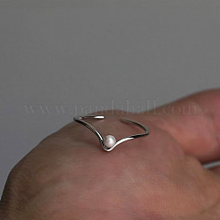 Регулируемые манжеты из латуни и искусственного жемчуга для женщин FS-WGA12FF-01