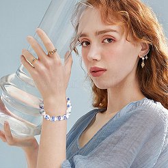 5 пакетик 5-х цветных фарфоровых бусин ручной работы&nbsp;PORC-AR0001-12