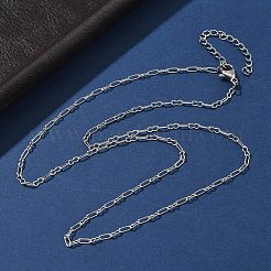 Ожерелья из нержавеющей стали 304 с арахисовыми звеньями для женщин&nbsp;NJEW-U050-03P