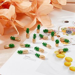 30шт подвески из эмалированного сплава с покрытием из светлого золота&nbsp;ENAM-FH0001-68