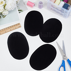 Ginocchiere e gomitiere ovali in finta pelle scamosciata&nbsp;DIY-CL0001-96A
