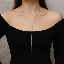 Европейский стиль нержавеющая сталь бабочка подвеска y ожерелья для женщин FH1206-2