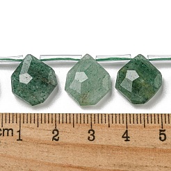 Природный зеленый бисер пряди клубники кварца&nbsp;G-P544-C09-01