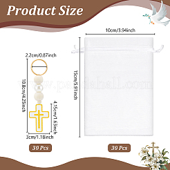 30шт. подвеска из деревянных бусин для ключей&nbsp;KEYC-WA0001-02