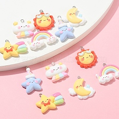 12шт 6 стиля подвески из смолы&nbsp;RESI-YW0002-06