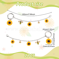2 шт. железная цепь для ремня безопасности&nbsp;HJEW-PH02147