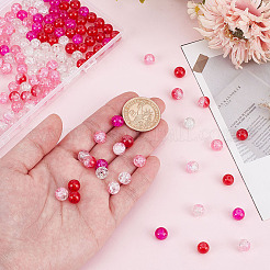 240 шт. 6-цветные стеклянные бусины с эффектом кракле CCG-HY0001-02D