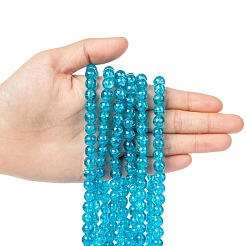 Стеклянные бусины кракле&nbsp;CCG-Q001-8mm-06