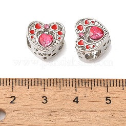 Стойки покрытие сплава горный хрусталь европейских бусы PALLOY-S189-47P