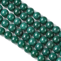 Круглый природных агат бисера пряди G-L419-83