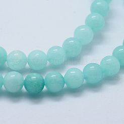 Натуральные и окрашенные бусины из белого нефрита&nbsp;X-G-P370-02-8mm