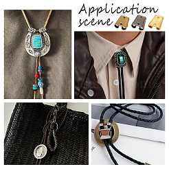 6 Stück Bolo-Tie-Schiebeverschlüsse aus Zinklegierung in 3 Farben&nbsp;FIND-PH0023-92A