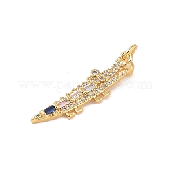 Латунные микро проложить кубического циркония подвески&nbsp;KK-E111-39G-02