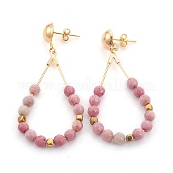 Латунь уха шпильки EJEW-JE02878-M