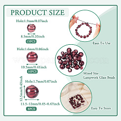 32шт ручной работы бусины лэмпворк LAMP-TA0001-56A