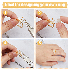 1шт регулируемые 925 обручальные серебряные регулируемые фурнитуры для колец FIND-DC0006-63G