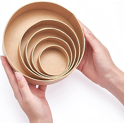 Подарочные коробки для ювелирных изделий из крафт-картона CBOX-WH0006-07