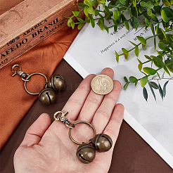 2шт латунный подвесной колокольчик HJEW-BC00056