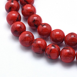 Морские раковины и синтетические бирюзовые нити из бисера в сборе&nbsp;X-G-G758-11-6mm