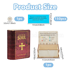 Boîte en bois pour versets bibliques&nbsp;AJEW-WH0609-844