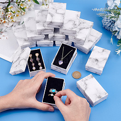 Картонные коробки для хранения бумаги с мраморным принтом&nbsp;LS-CON-WH0089-38